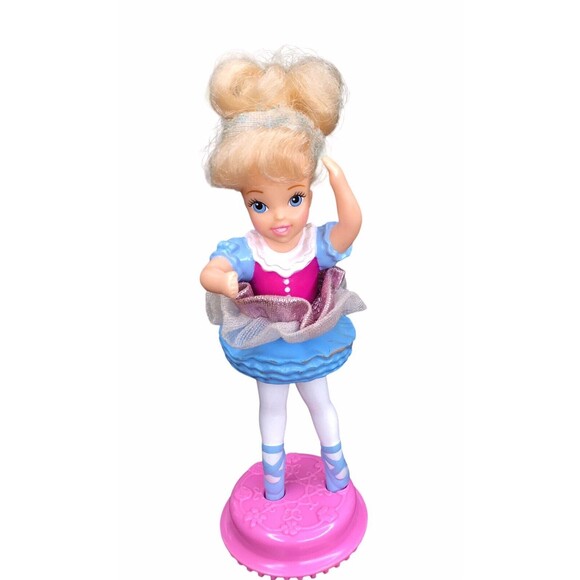 Disney My First Princess Ballerina Cinderella Doll Ballet Studio Spin Figure Vtg - Picture 1 of 13